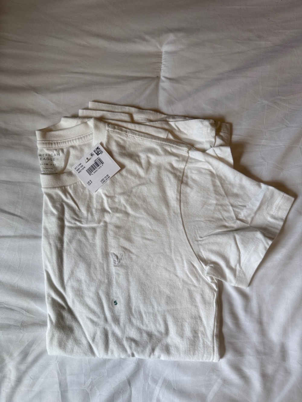 American Eagle Outfitters White Short Sleeve T‑Shirt